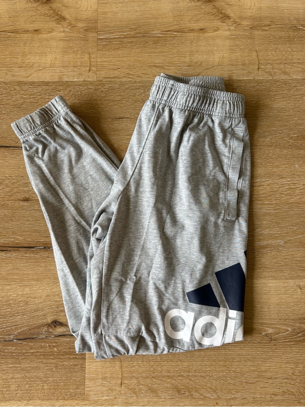 adidas Light Gray Joggers with Pockets